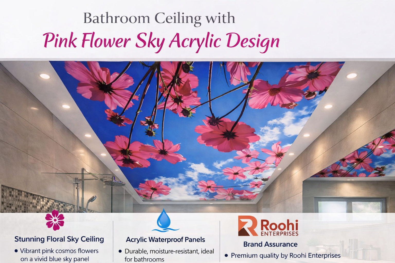 acrylic ceiling for bathroom
