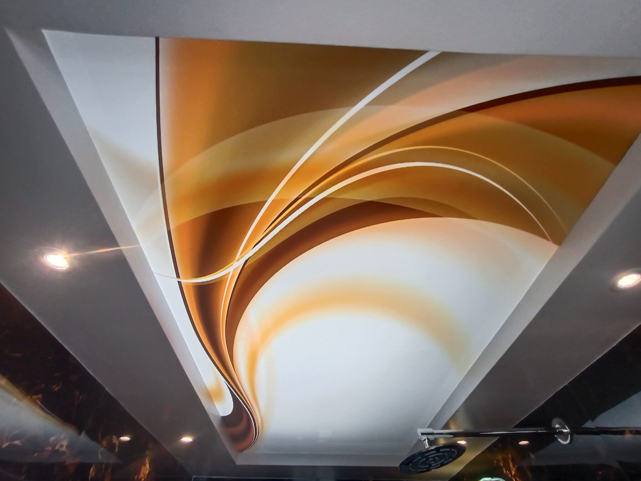 Beautiful view of Acrylic High Ceiling Design Centerpiece