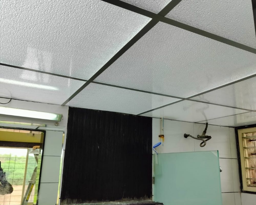 Acrylic false ceiling in texture Design